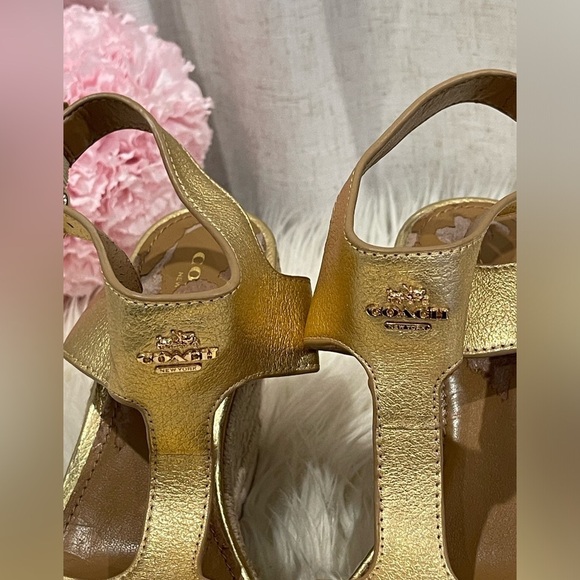 Coach Espadrilles Wedge Sandals Size 7 - Picture 3 of 11